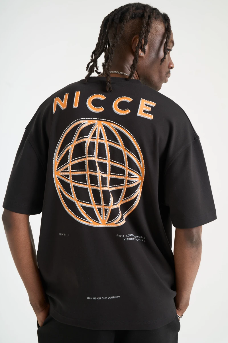 Image of NICCE Mens Raviti T-Shirt | Black