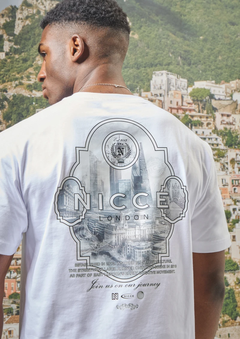 Image of NICCE Mens Vista T-Shirt | White
