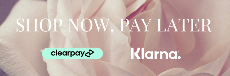 shop now, pay later with Klarna or Clearpay