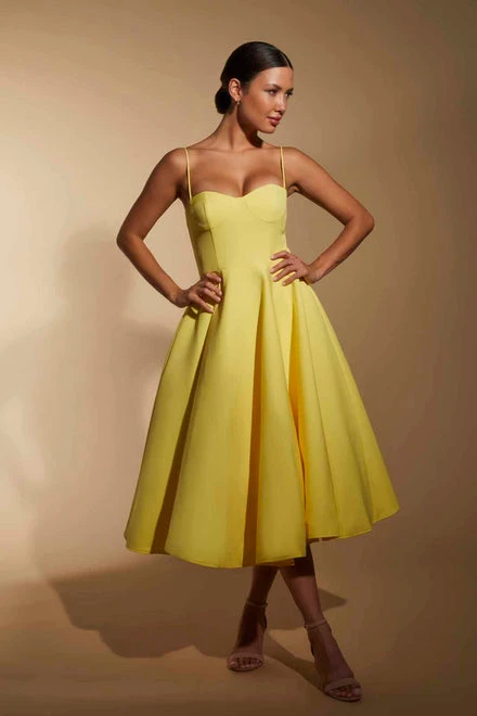 Jones Skater Midi Dress with Cami Straps