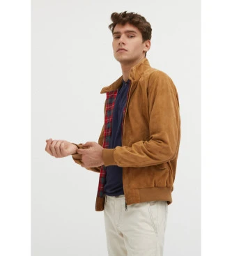 Chaqueta de Piel G9 marrón