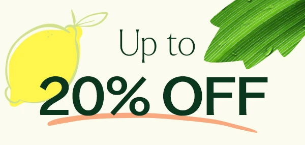 Up to 20% Off Sitewide