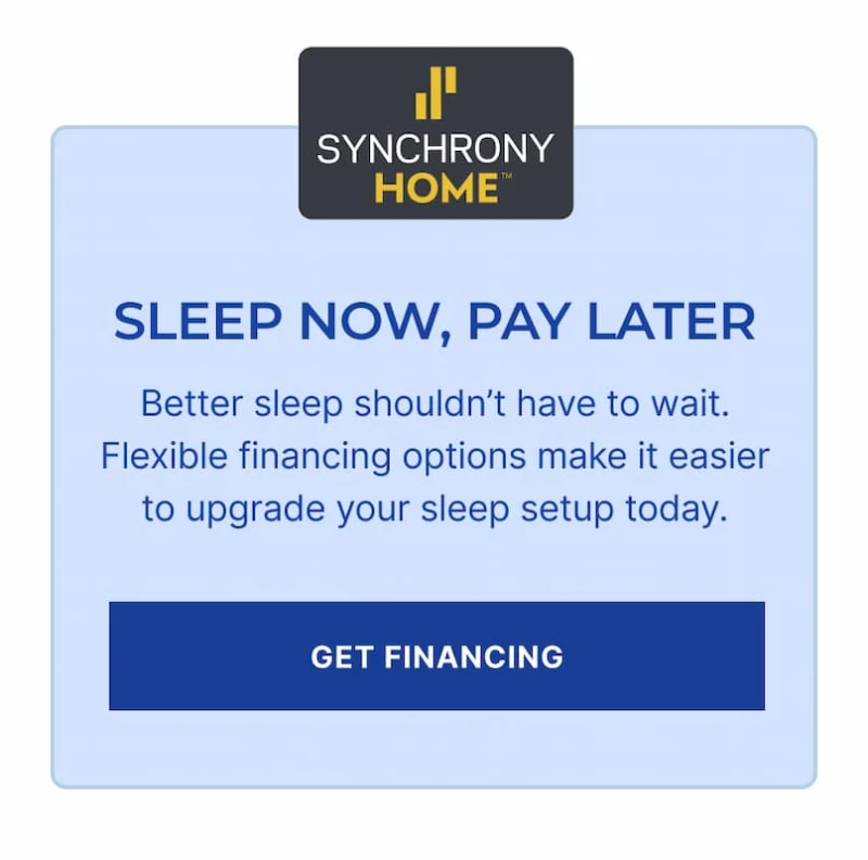 sleep now and pay later. better sleep shouldn't have to wait.