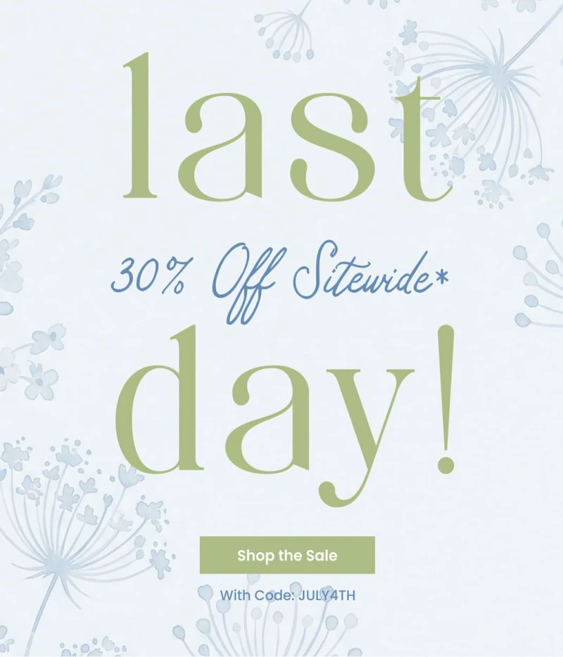 last 30% off sitewide day