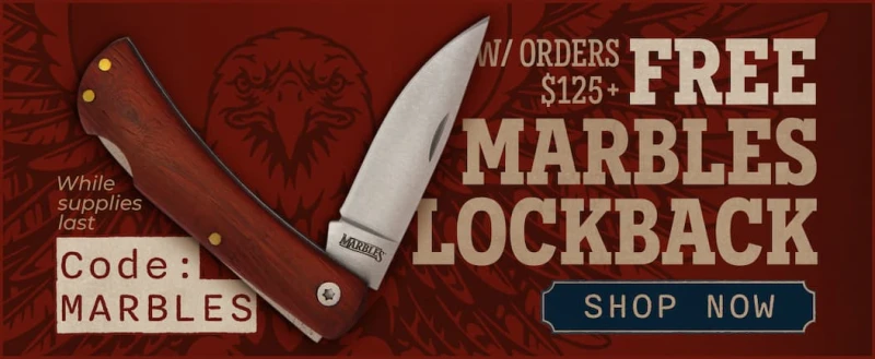 FREE Marbles Lockback With Order $125+