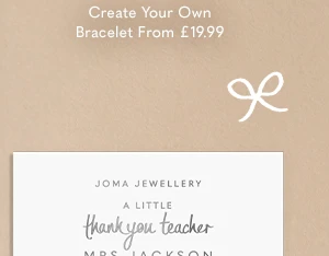 A Little 'Thank You Teacher 'Apple Bracelet