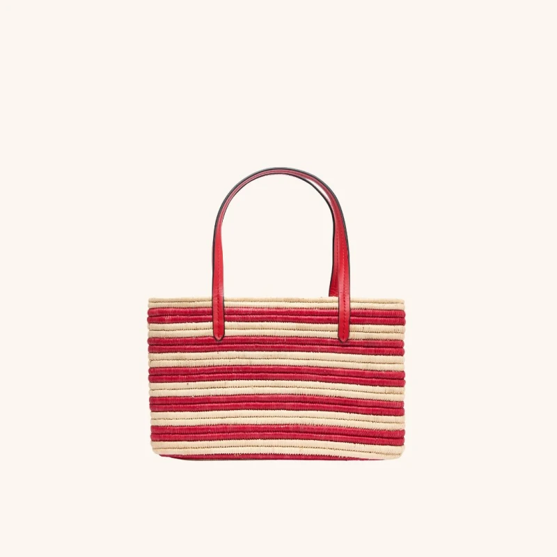 Image of The Capri Tote - Tomato Stripe