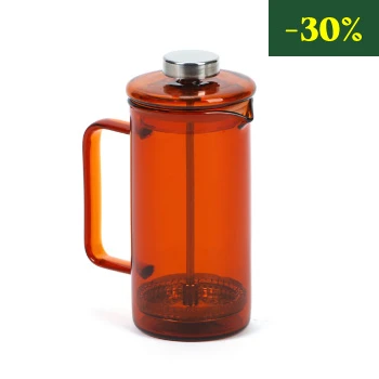 La cafetière à piston orange