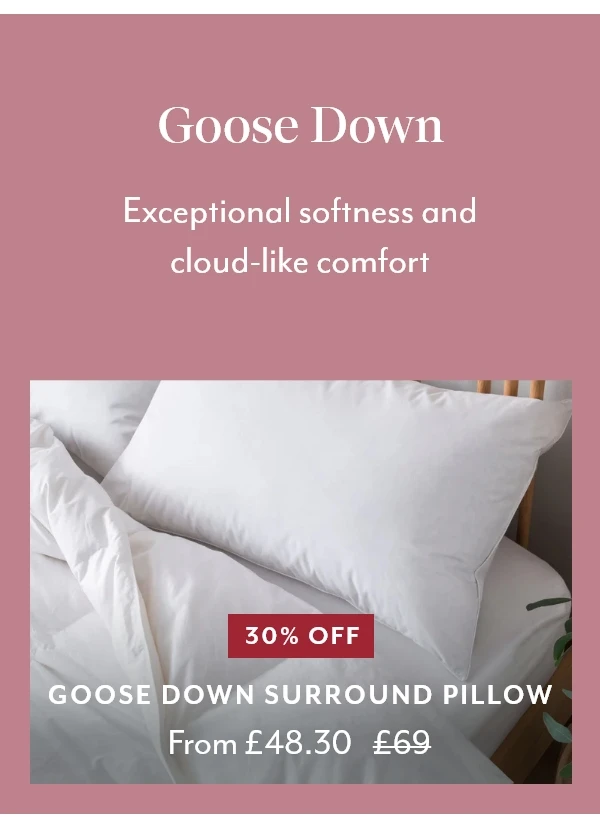 Goose Down Surround Pillow