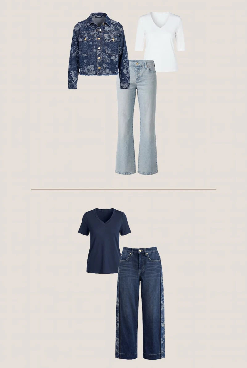 A woven-in floral motif adds dimension, texture, and a softer feminine feel.