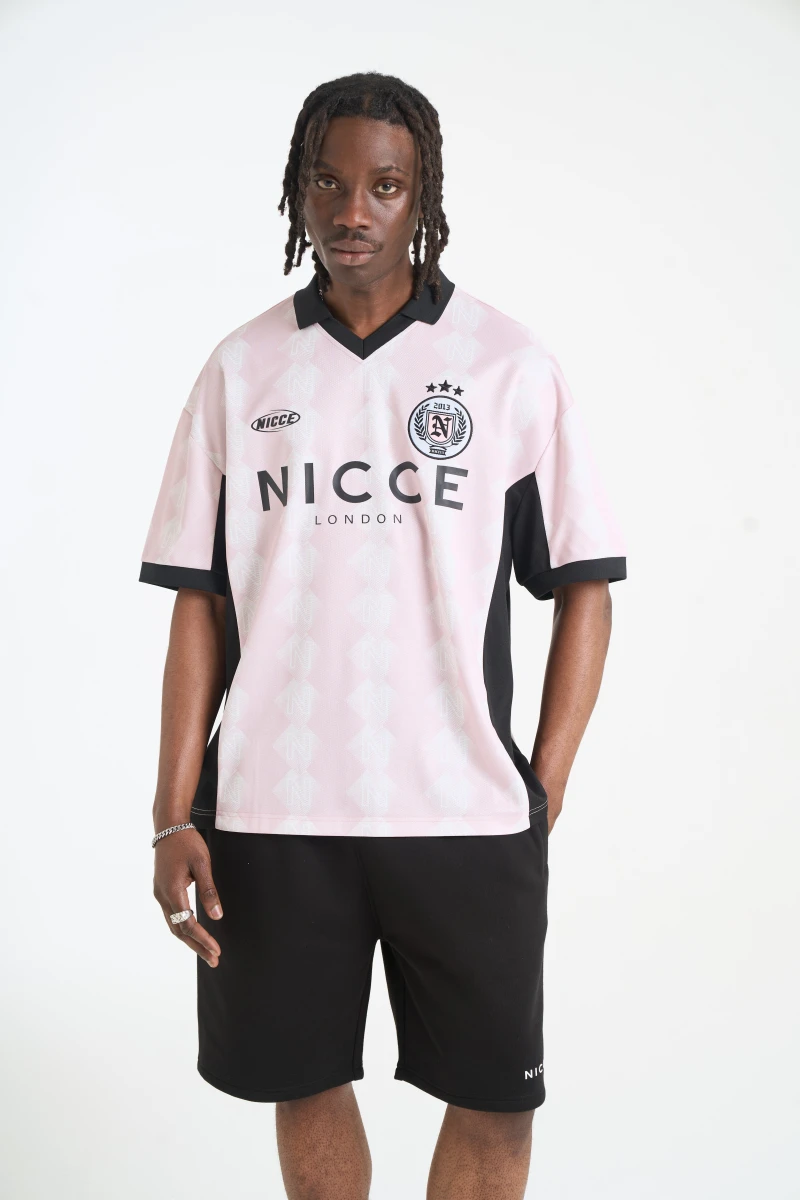 Image of NICCE Mens Billete Football Shirt | Pink
