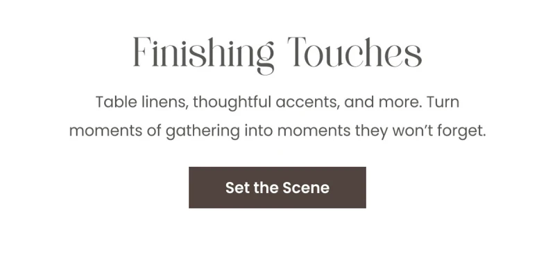 Finishing Touches