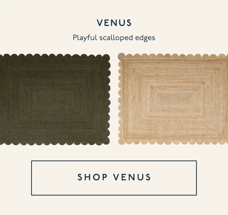 VENUS | Playful scalloped edges | [ SHOP VENUS ]