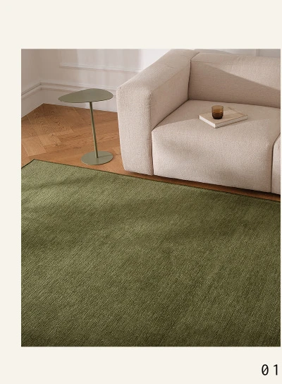 1. Pool Collection, Glace Rug in Lichen. Washable and available in 7 designs.