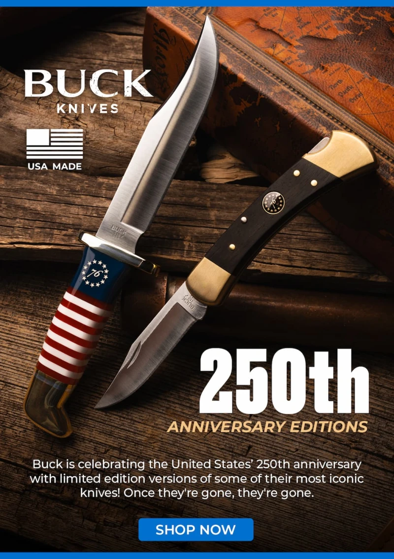 Buck Knives 250th Anniversary Editions