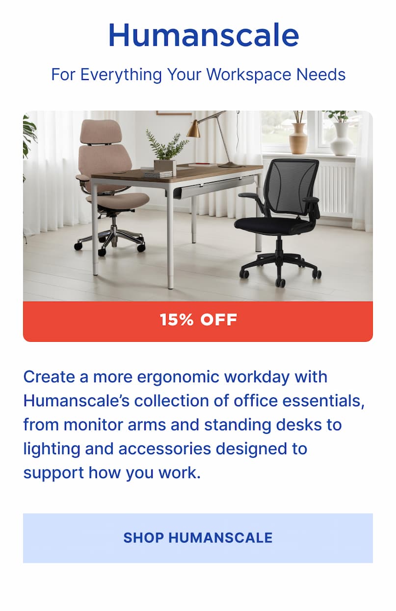 humanscale for everything your workspace needs humanscale for everything your workspace needs