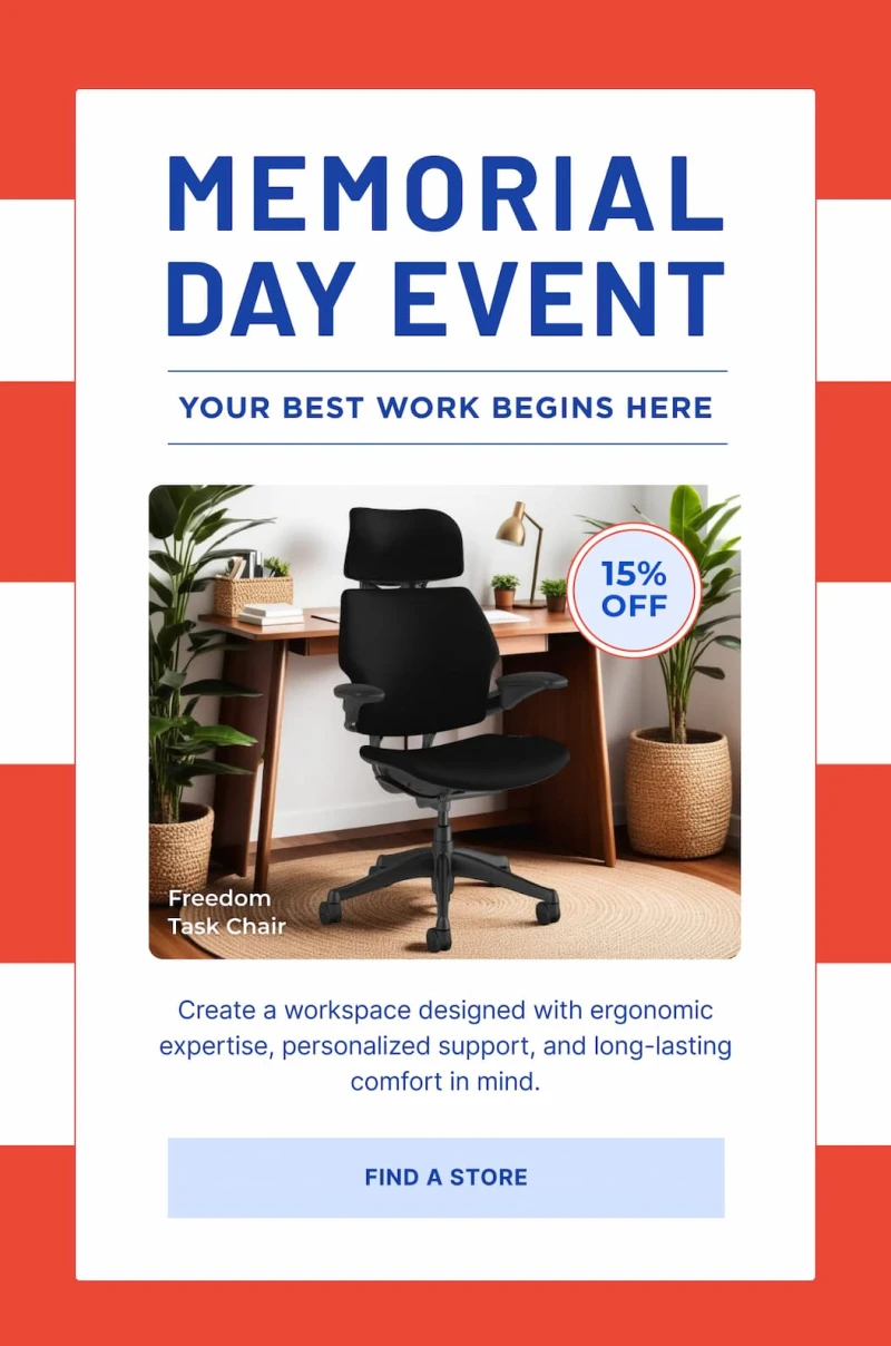 memorial day event your best work begins here