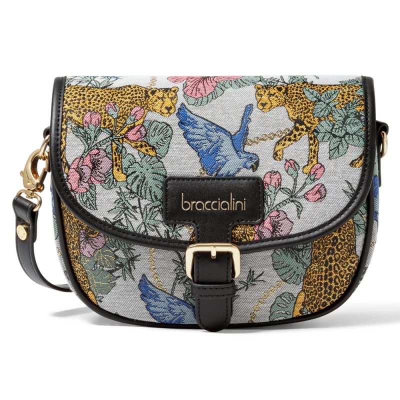 Braccialini JACQUARD Borsa a tracolla B17773 Grigio/Multi