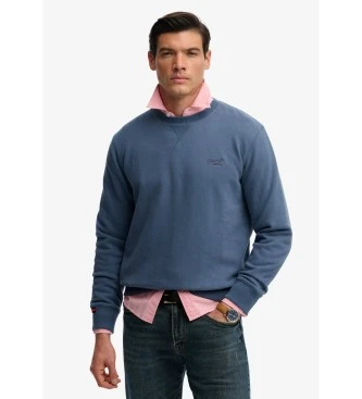 Sudadera Essential Logo Crew marino