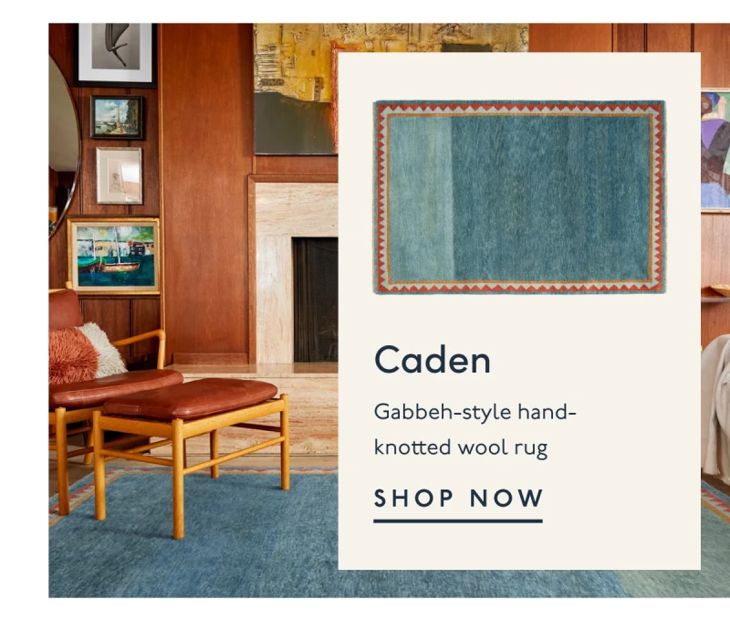 Caden | Gabbeh-style hand-knotted wool rug | SHOP NOW 