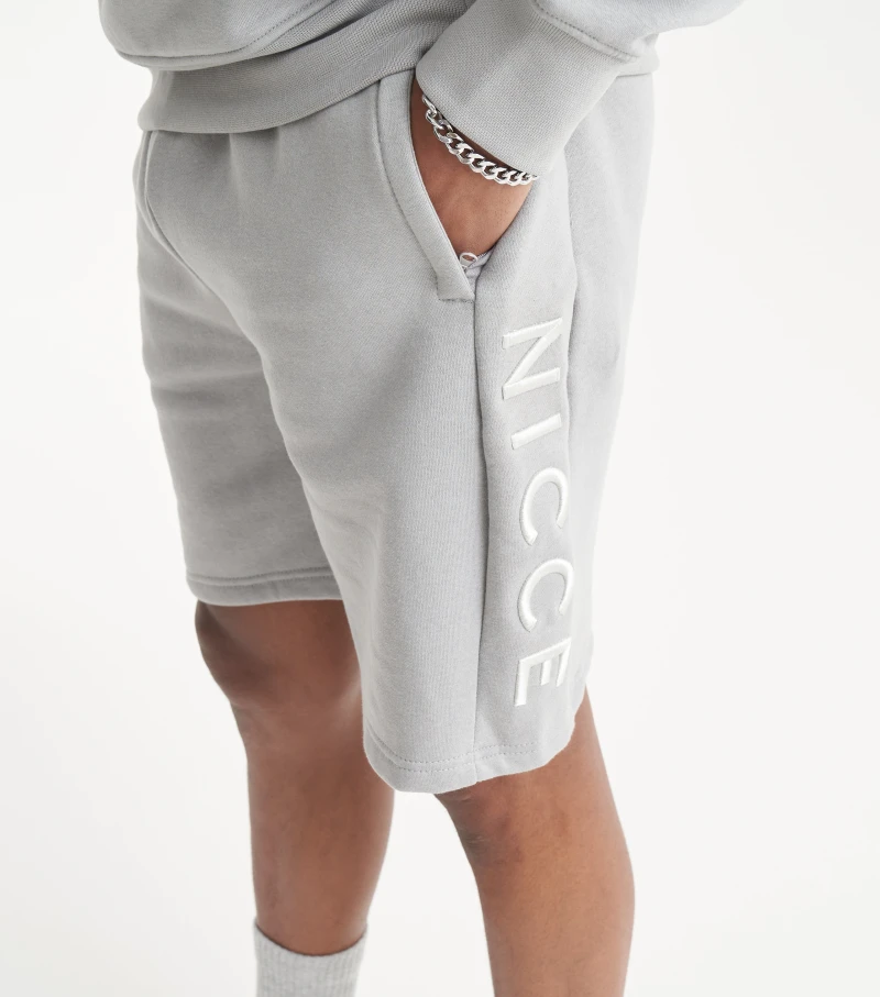 Image of NICCE Mens Mercury Shorts | Circular Grey