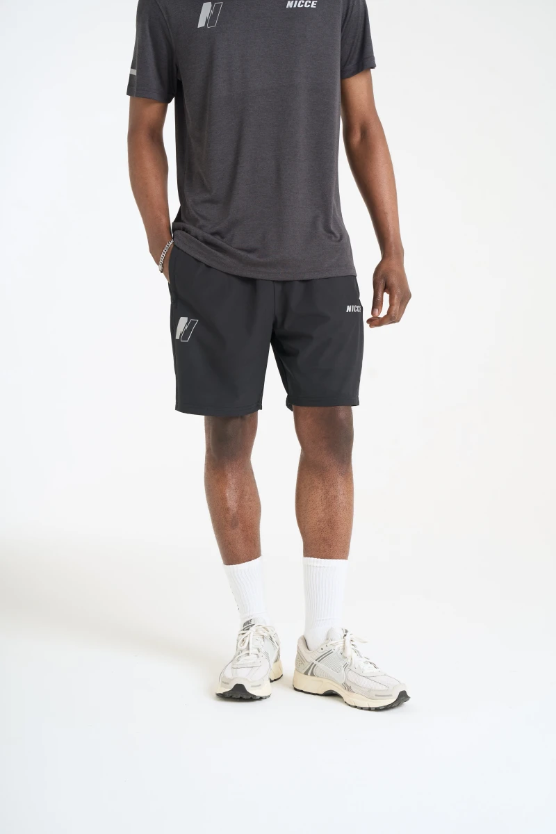 Image of NICCE Mens Petelo Running Shorts | Black