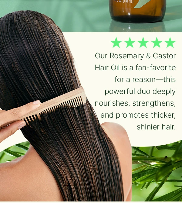Shop Rosemary & Castor Hair Oil Deal!