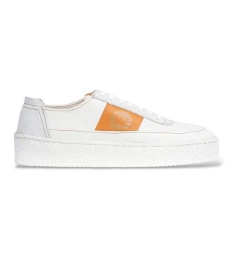 Zapatillas de Piel con cordones Blanco