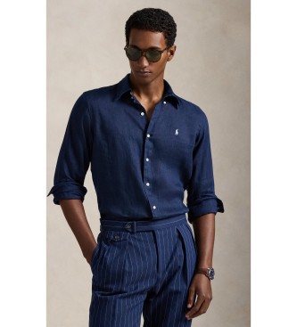 custom-fit-linen-shirt-navy
