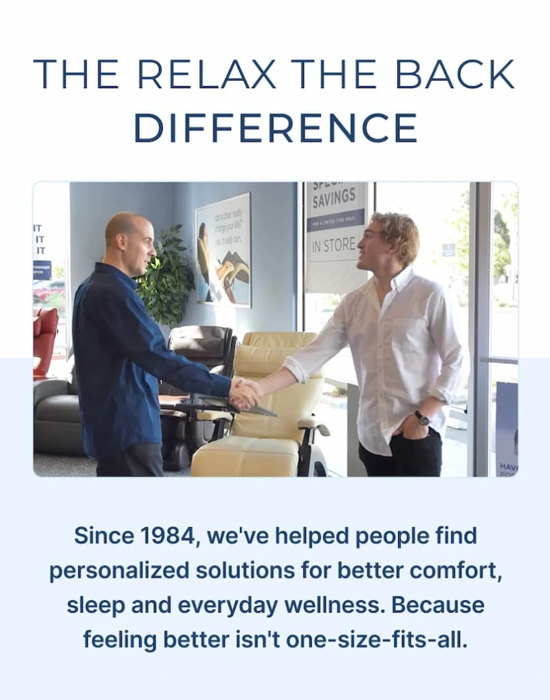 the relax the back difference