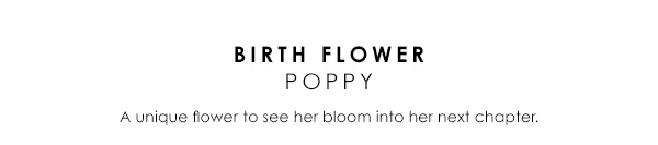 Birth Flower - Poppy