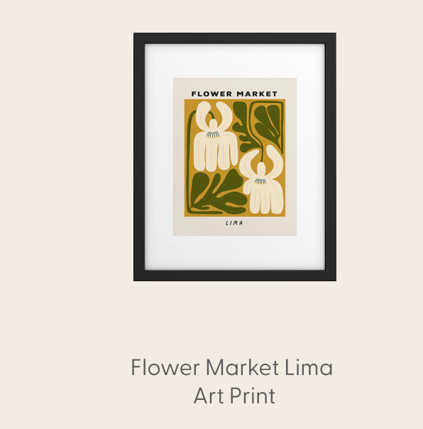 Flow Market Lima Art Print