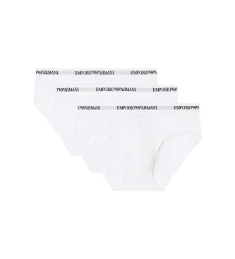 Set 3 Slip de punto elástico blanco