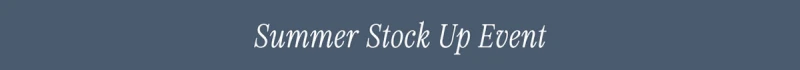 Summer Stock Up Event