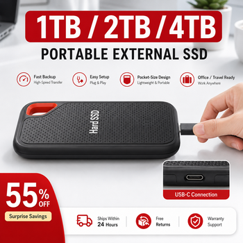 16TB Portable SSD External Hard ...