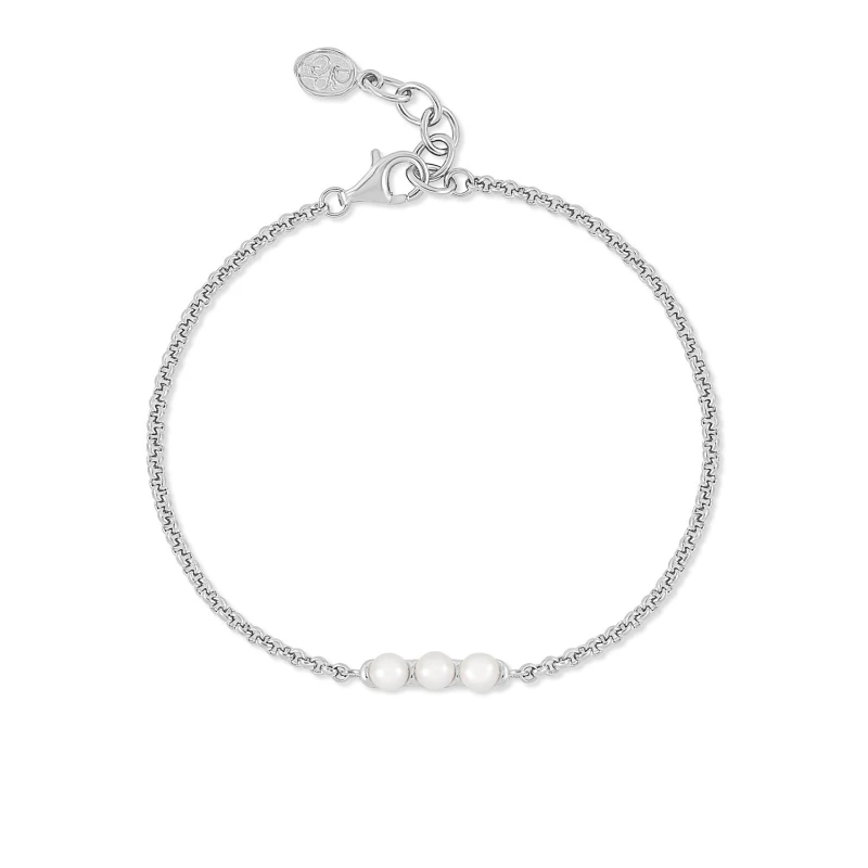 Image of Timeless Triple Pearl Row Bracelet