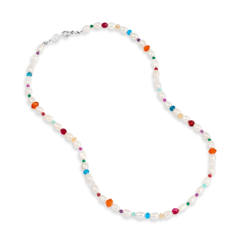 Image of Carnival Mixed Gemstone Necklace
