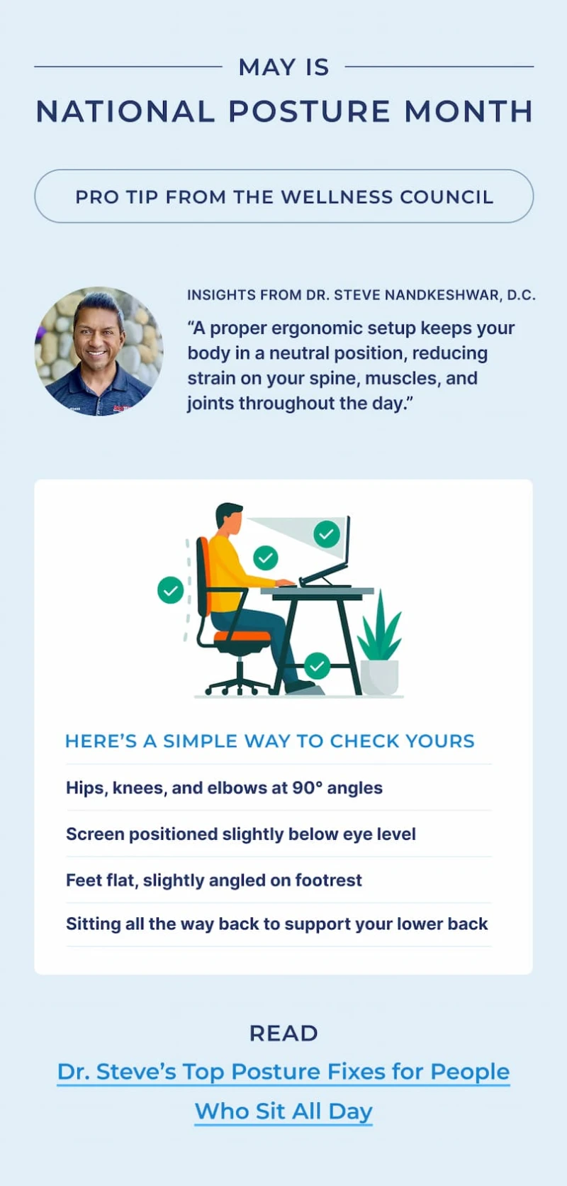 may is national posture month get pro tip from the wellness council may is national posture month get pro tip from the wellness council