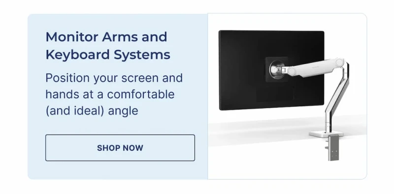 monitor arms and keyboard systems