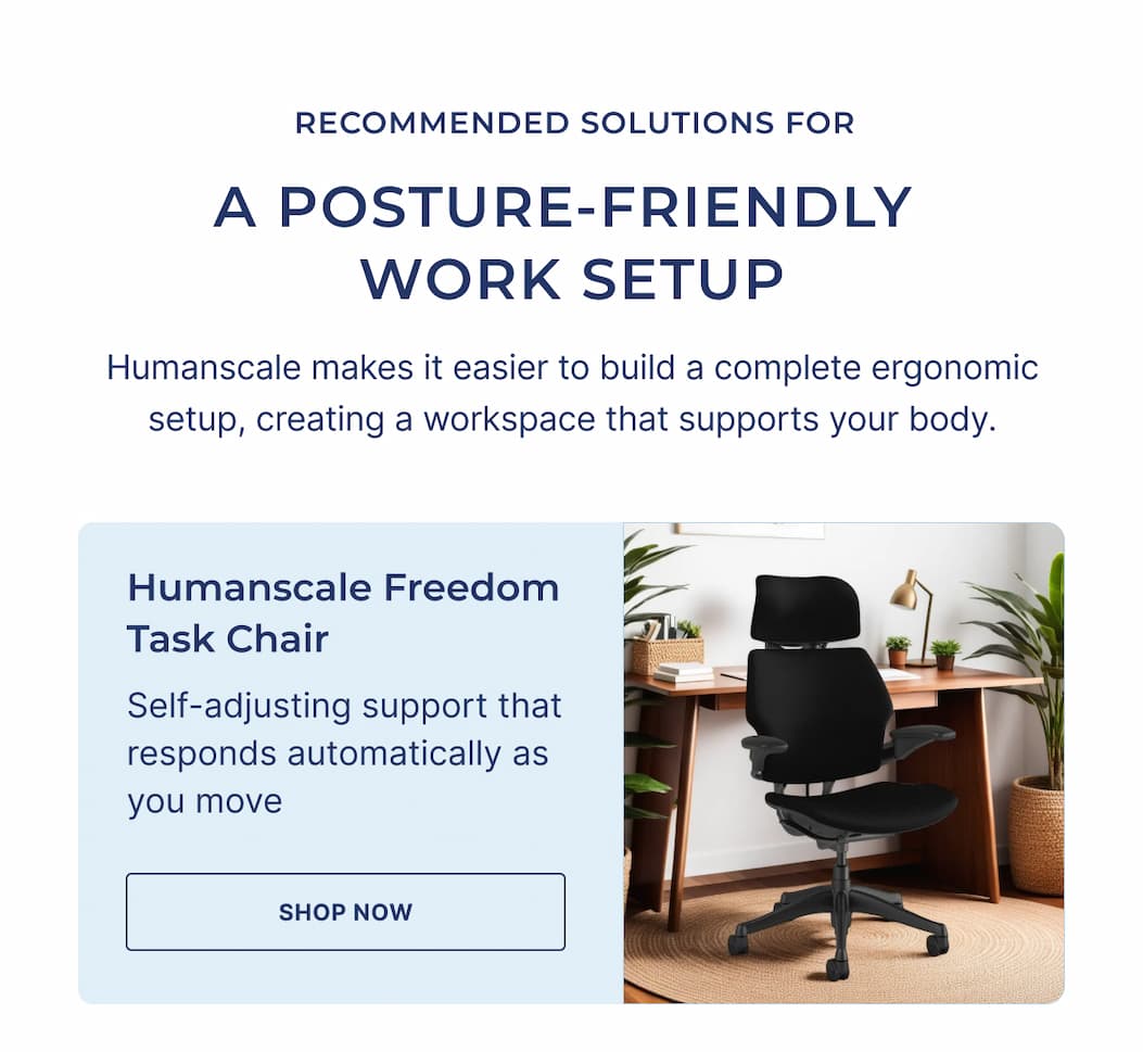 Make it easier to build a complete ergonomic set up.