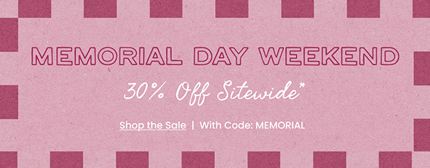 30% OFF SITEWIDE