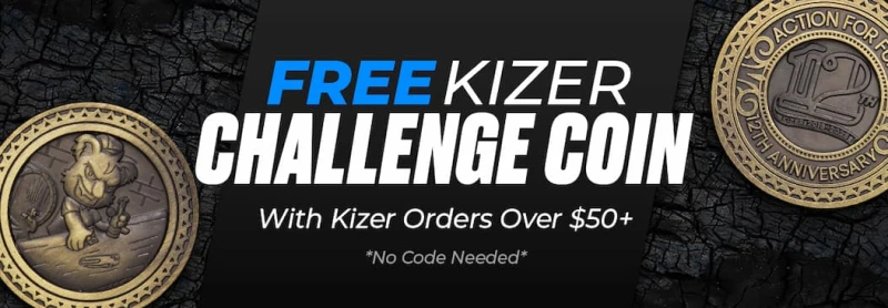 FREE Kizer Challenge Coin With Kizer Orders $50+