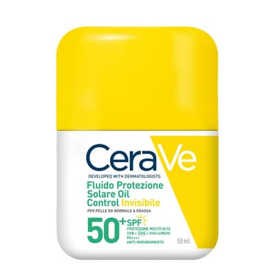 Image of CERAVE FLUIDO PROTEZIONE SOLARE OIL CONTROL INVISIBILE SPF50+ 50 ML