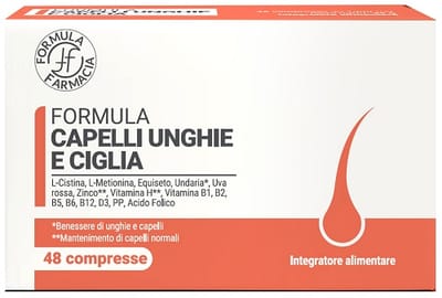 Image of FORMULA CAPELLI UNGHIE E CIGLIA 48 COMPRESSE