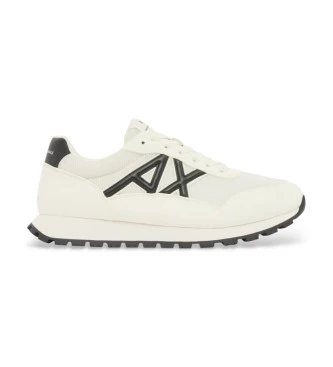 Zapatillas con Logo en Contraste blanco roto