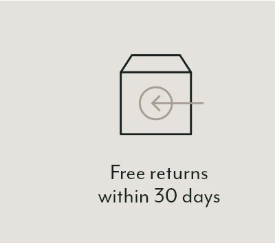Free returns within 30 days