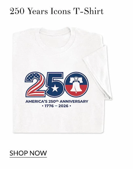 250 years icons t-shirt