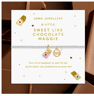 A Little Vibes 'Sweet Like Chocolate' Bracelet In Silver And Gold Plating