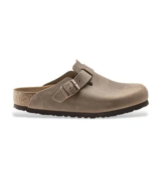Zuecos de Piel Boston (Ajuste Regular) marrón