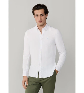 Camisa lino fit tailored blanco